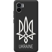 Черный чехол BoxFace Xiaomi Redmi A2 Тризуб монограмма ukraine