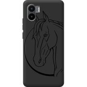 Черный чехол BoxFace Xiaomi Redmi A2 Horse