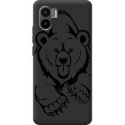 Черный чехол BoxFace Xiaomi Redmi A2 Grizzly Bear