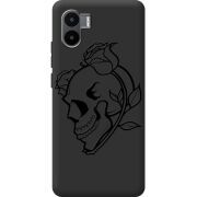 Черный чехол BoxFace Xiaomi Redmi A2 Skull and Roses