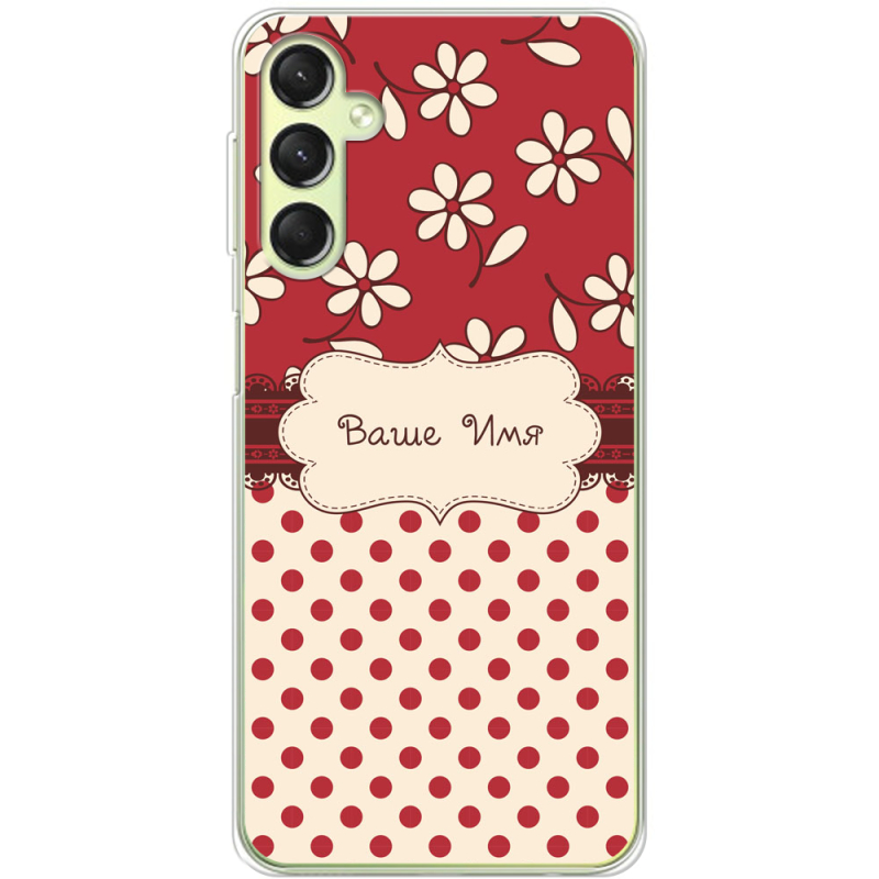 Чехол BoxFace Samsung Galaxy A24 (A245) Именной Polka Dots