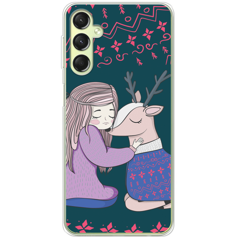 Чехол BoxFace Samsung Galaxy A24 (A245) Girl and deer