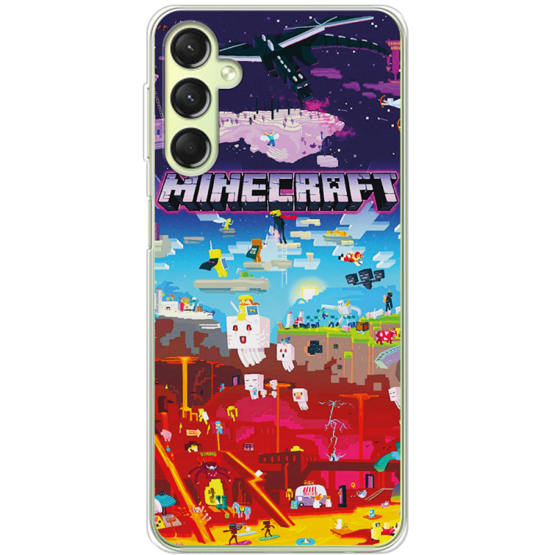 Чехол BoxFace Samsung Galaxy A24 (A245) Minecraft World Beyond