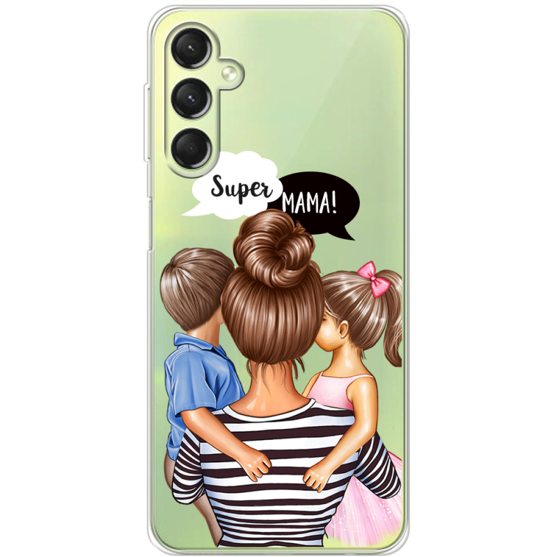 Прозрачный чехол BoxFace Samsung Galaxy A24 (A245) Super Mama