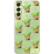 Прозрачный чехол BoxFace Samsung Galaxy A24 (A245) Pattern Baby Yoda