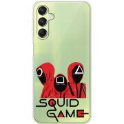 Прозрачный чехол BoxFace Samsung Galaxy A24 (A245) siquid game люди в красном