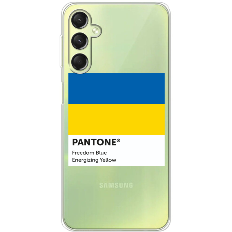 Прозрачный чехол BoxFace Samsung Galaxy A24 (A245) Pantone вільний синій