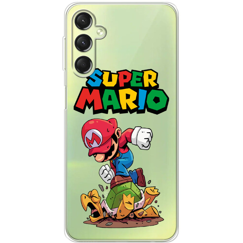 Прозрачный чехол BoxFace Samsung Galaxy A24 (A245) Super Mario