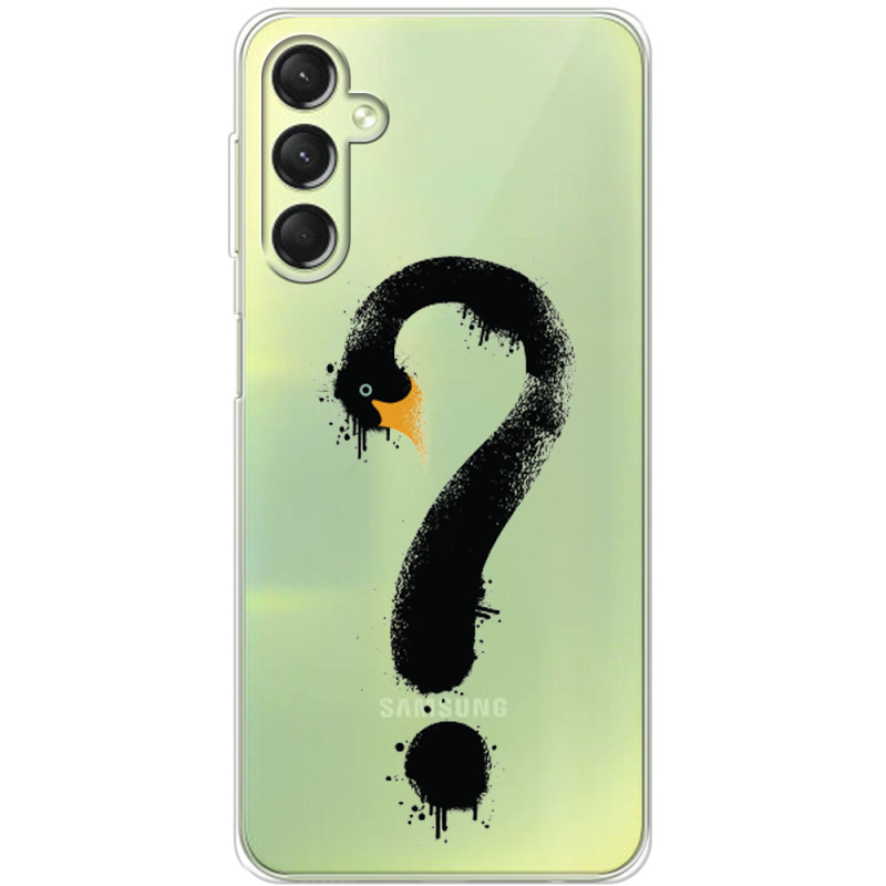 Прозрачный чехол BoxFace Samsung Galaxy A24 (A245) Swan question