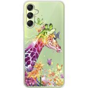 Прозрачный чехол BoxFace Samsung Galaxy A24 (A245) Colorful Giraffe