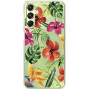 Прозрачный чехол BoxFace Samsung Galaxy A24 (A245) Tropical Flowers