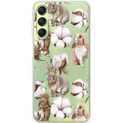 Прозрачный чехол BoxFace Samsung Galaxy A24 (A245) Cotton and Rabbits