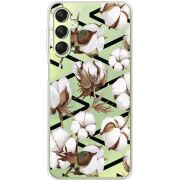 Прозрачный чехол BoxFace Samsung Galaxy A24 (A245) Cotton flowers