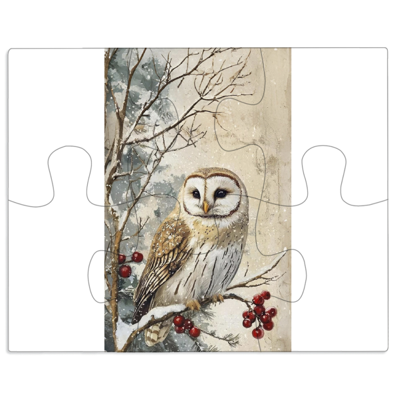 Магнитные фотопазлы 100 на 80 Christmas Owl