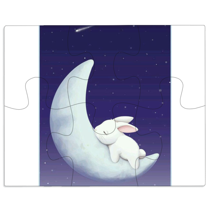 Магнитные фотопазлы 100 на 80 Moon Bunny