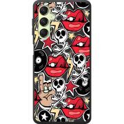 Черный чехол BoxFace Samsung Galaxy A24 (A245) Rock Graffiti