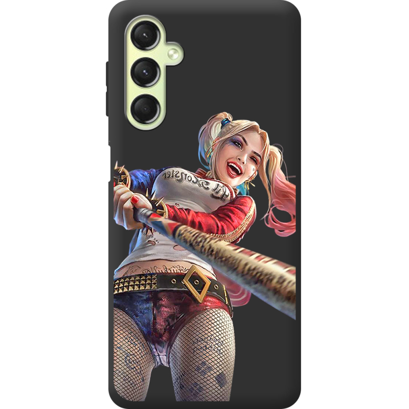 Черный чехол BoxFace Samsung Galaxy A24 (A245) Happy Harley Quinn