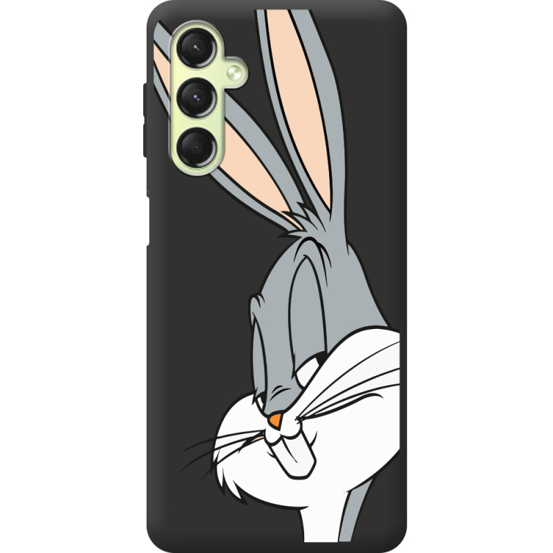 Черный чехол BoxFace Samsung Galaxy A24 (A245) Lucky Rabbit