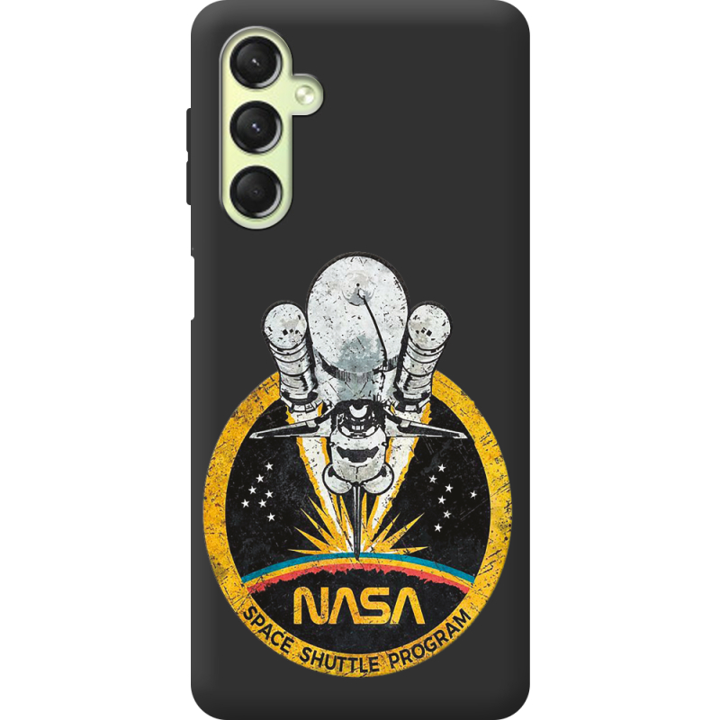 Черный чехол BoxFace Samsung Galaxy A24 (A245) NASA Spaceship