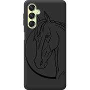 Черный чехол BoxFace Samsung Galaxy A24 (A245) Horse
