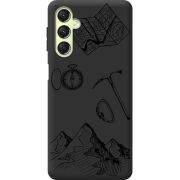 Черный чехол BoxFace Samsung Galaxy A24 (A245) Mountains