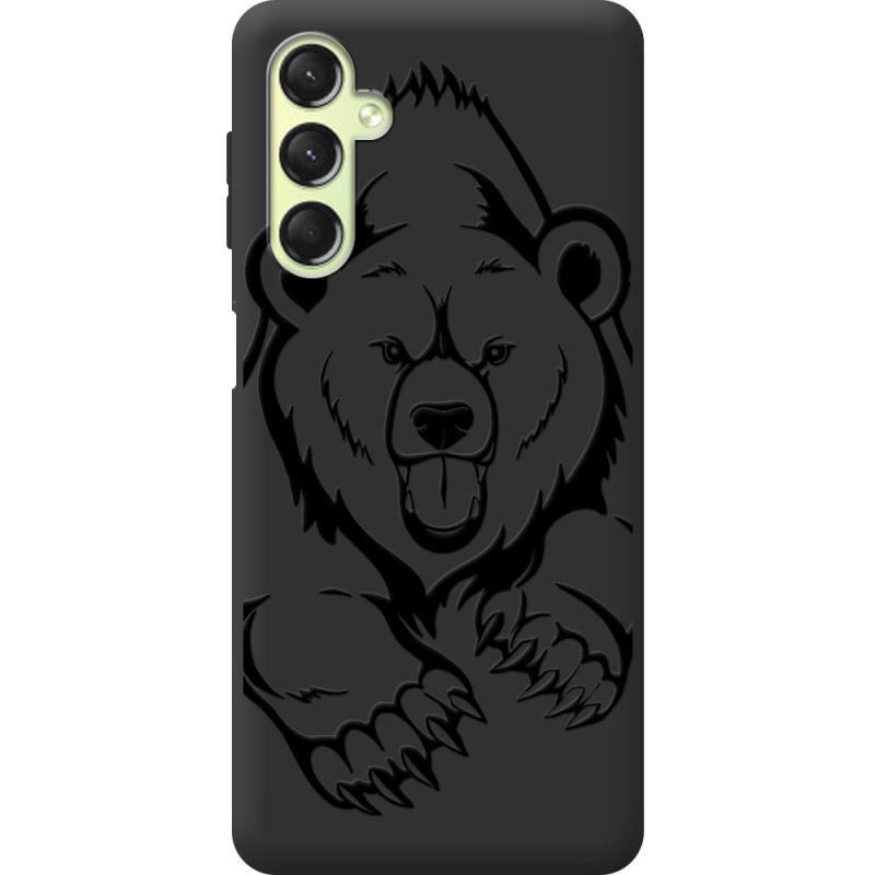 Черный чехол BoxFace Samsung Galaxy A24 (A245) Grizzly Bear