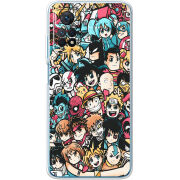 Чехол BoxFace Xiaomi Redmi Note 11E Pro Anime Stickers