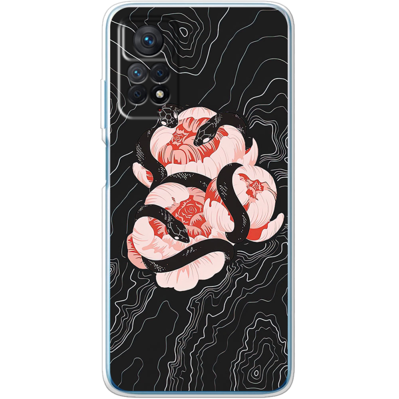 Чехол BoxFace Xiaomi Redmi Note 11E Pro Snake Rose