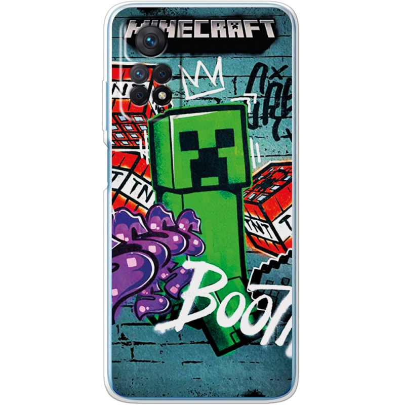 Чехол BoxFace Xiaomi Redmi Note 11E Pro Minecraft Graffiti