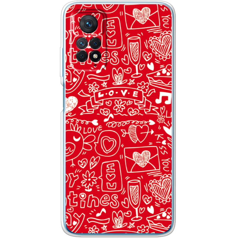 Чехол BoxFace Xiaomi Redmi Note 11E Pro Happy Valentines