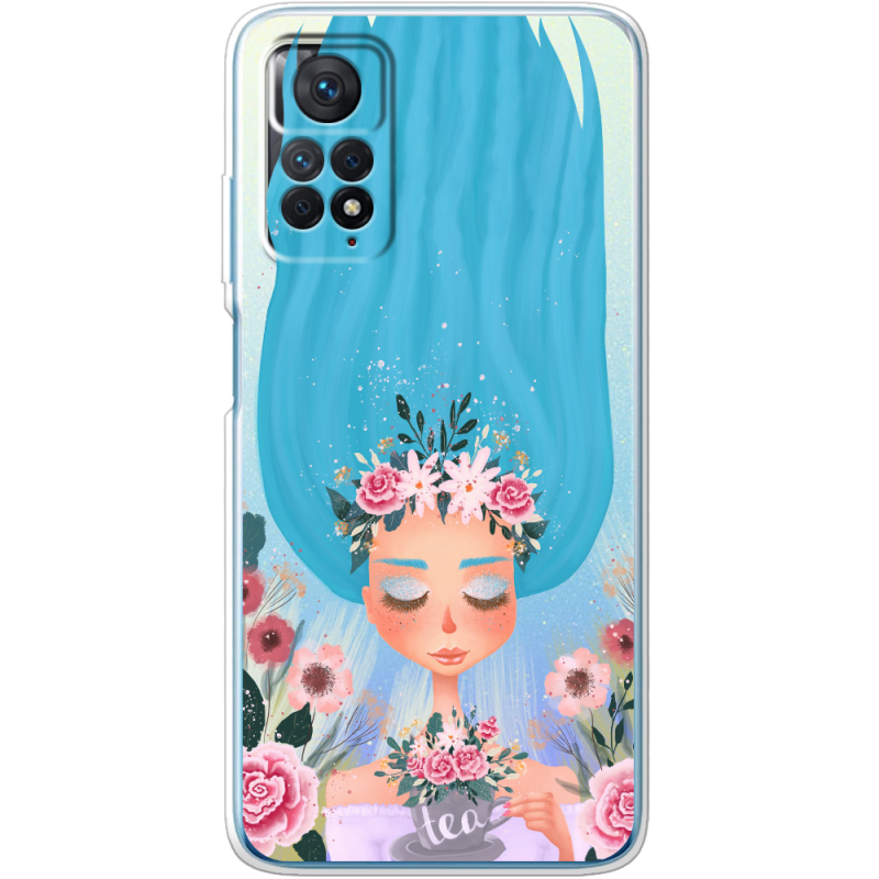 Прозрачный чехол BoxFace Xiaomi Redmi Note 11E Pro Blue Hair