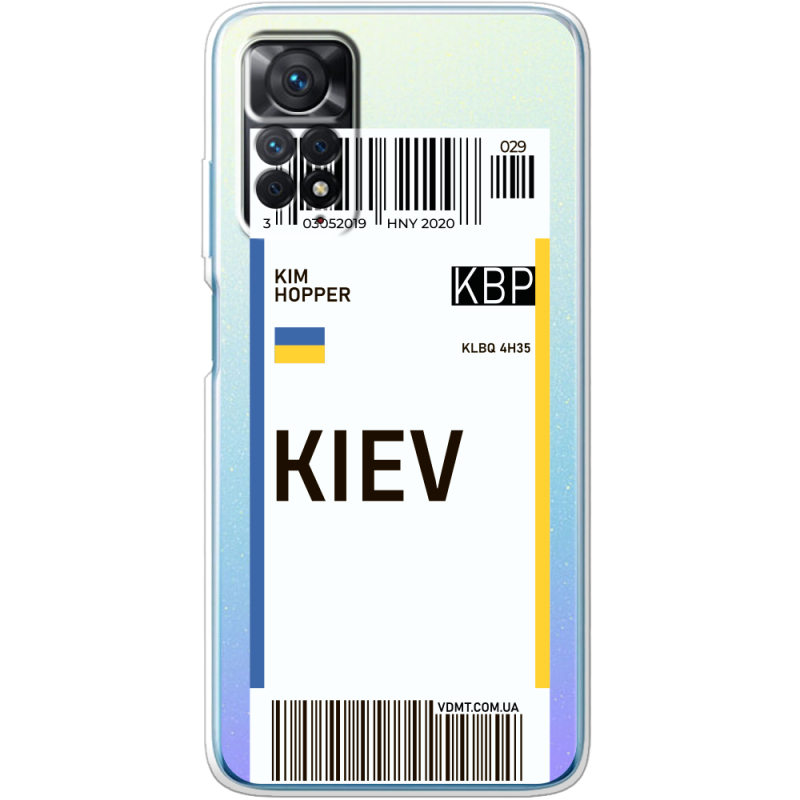 Прозрачный чехол BoxFace Xiaomi Redmi Note 11E Pro Ticket Kiev