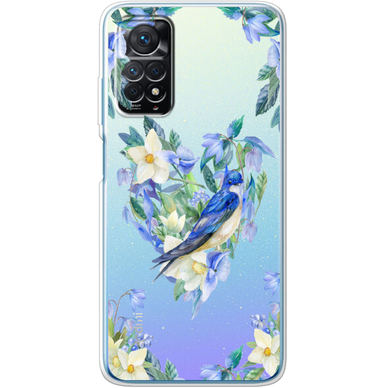 Прозрачный чехол BoxFace Xiaomi Redmi Note 11E Pro Spring Bird