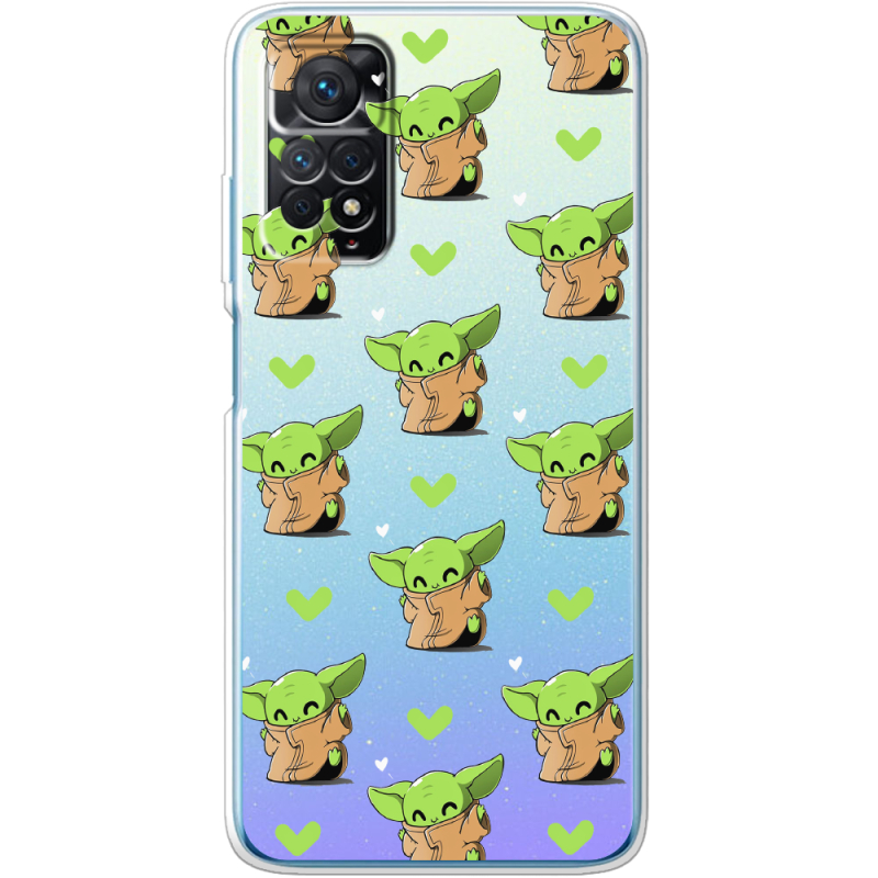 Прозрачный чехол BoxFace Xiaomi Redmi Note 11E Pro Pattern Baby Yoda