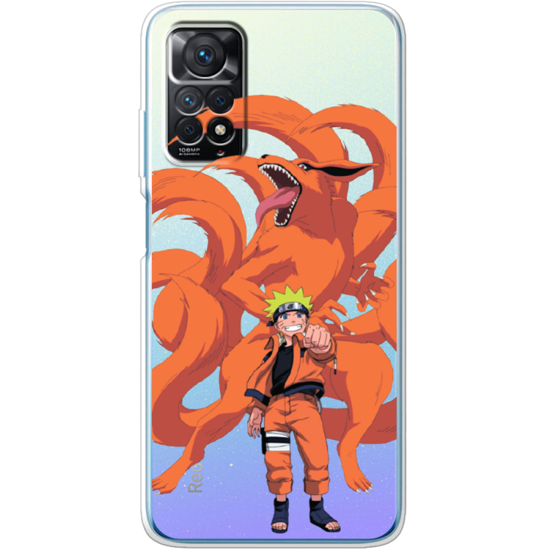 Прозрачный чехол BoxFace Xiaomi Redmi Note 11E Pro Naruto and Kurama