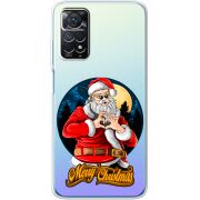 Прозрачный чехол BoxFace Xiaomi Redmi Note 11E Pro Cool Santa