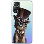 Прозрачный чехол BoxFace Xiaomi Redmi Note 11E Pro Steampunk Cat