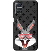 Черный чехол BoxFace Xiaomi Redmi Note 11E Pro looney bunny