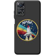 Черный чехол BoxFace Xiaomi Redmi Note 11E Pro NASA