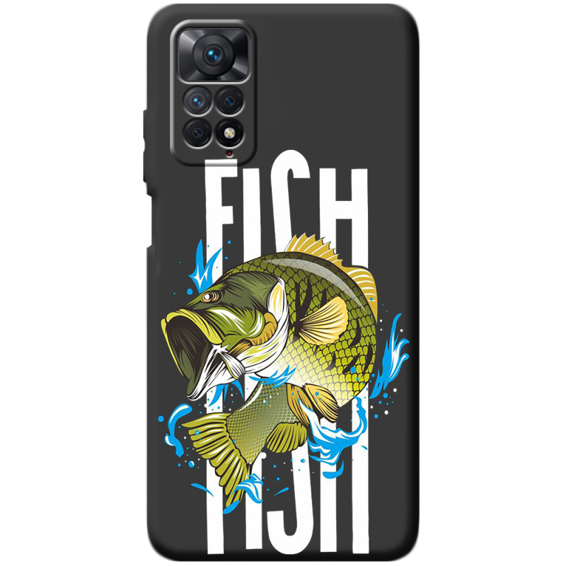 Черный чехол BoxFace Xiaomi Redmi Note 11E Pro Fish