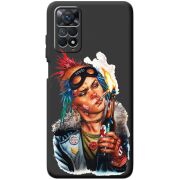 Черный чехол BoxFace Xiaomi Redmi Note 11E Pro Tanker Girl