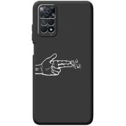 Черный чехол BoxFace Xiaomi Redmi Note 11E Pro Pew Pew