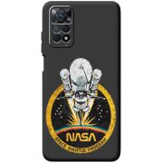 Черный чехол BoxFace Xiaomi Redmi Note 11E Pro NASA Spaceship