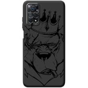 Черный чехол BoxFace Xiaomi Redmi Note 11E Pro Bear King