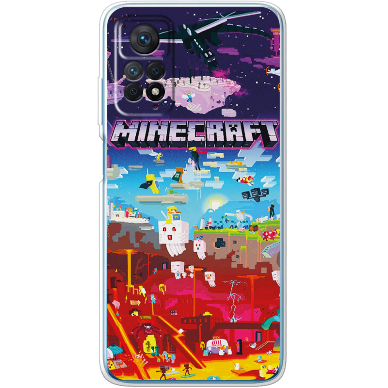 Чехол BoxFace Xiaomi Redmi Note 12 Pro 4G Minecraft World Beyond