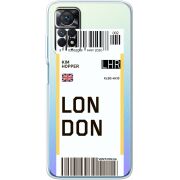 Прозрачный чехол BoxFace Xiaomi Redmi Note 12 Pro 4G Ticket London