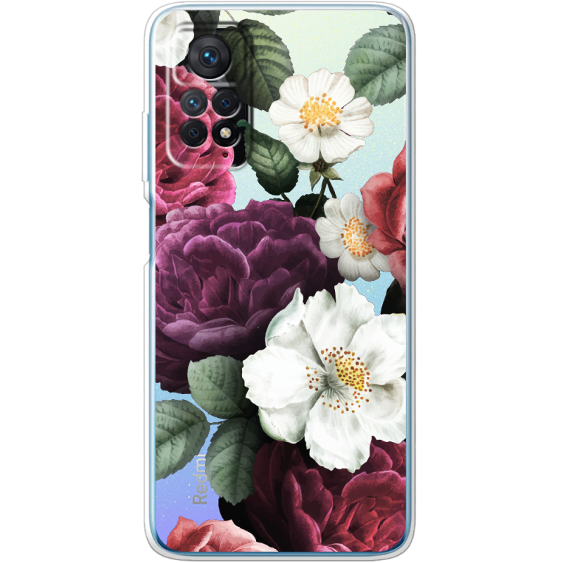 Прозрачный чехол BoxFace Xiaomi Redmi Note 12 Pro 4G Floral Dark Dreams