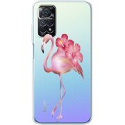 Прозрачный чехол BoxFace Xiaomi Redmi Note 12 Pro 4G Floral Flamingo