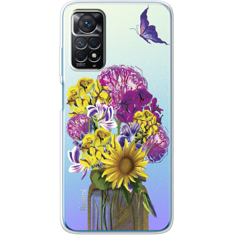 Прозрачный чехол BoxFace Xiaomi Redmi Note 12 Pro 4G My Bouquet