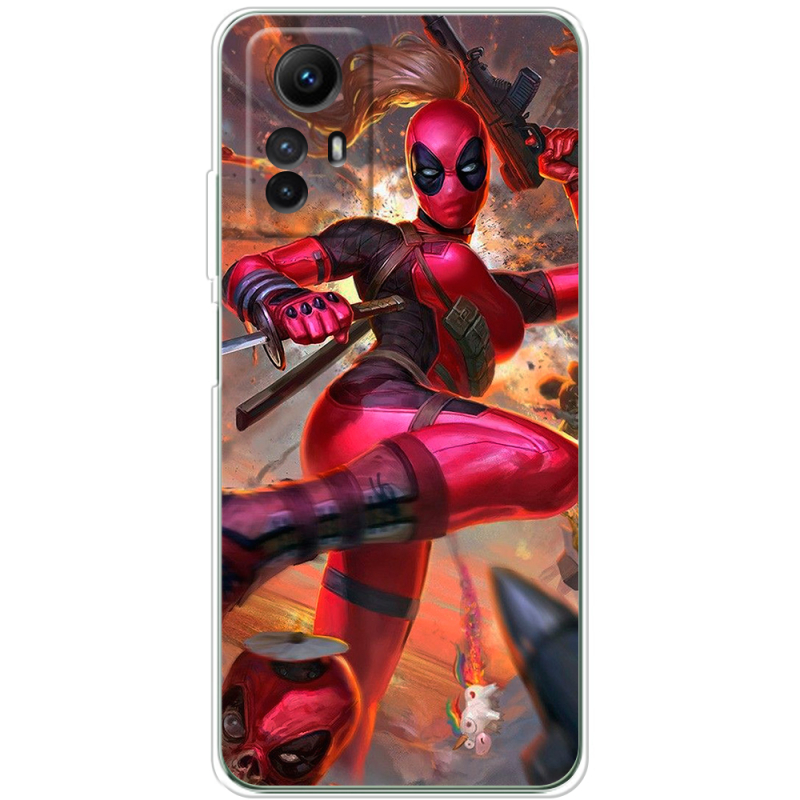 Чехол BoxFace Xiaomi Redmi Note 12S Woman Deadpool